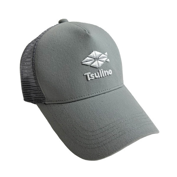 メッシュキャップ 【暑さ対策/日焼け対策】(ライトグレー)